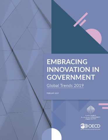 Image of the cover of the Embracing Innovation in Government: Global Trends 2019 report